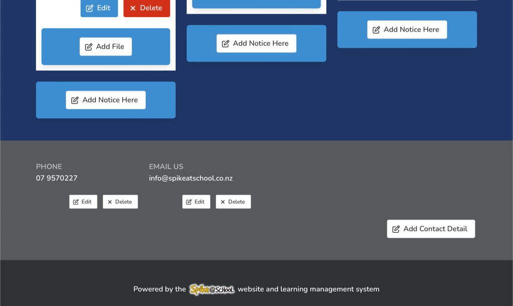 Conact Details Layout